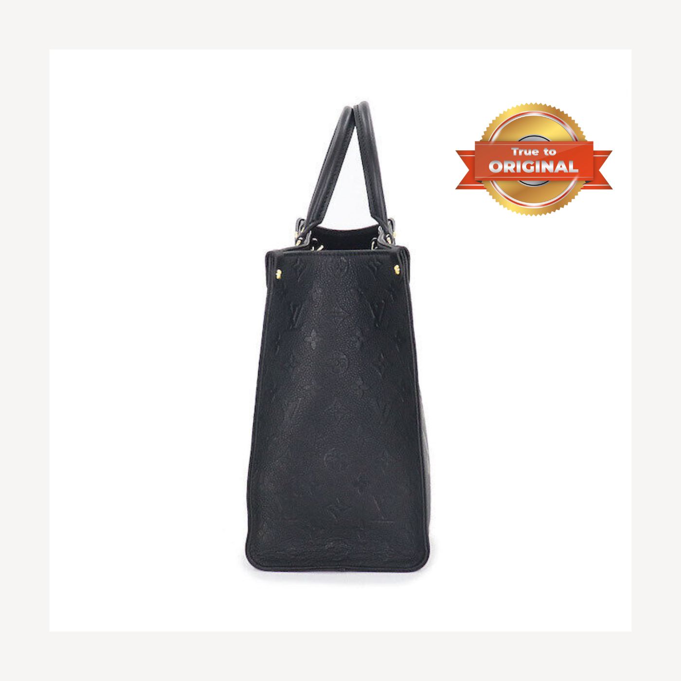 [True-to-ORIGINAL] Louis Vuitton Onthego MM Monogram Empreinte Tote Bag Black For Women 35cm